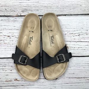 Birkenstock Tula Black Slides Slip On Sandals